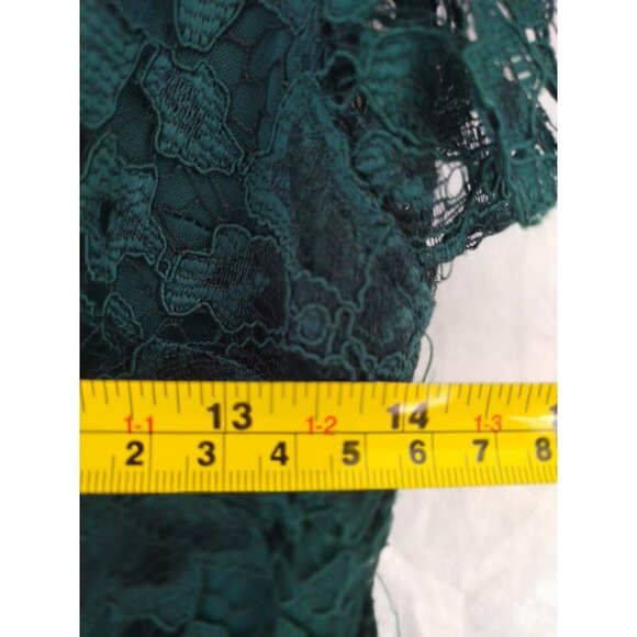 En Focus Studio Short dress with green lace overlay , size 6, NWT - Picture 7 of 8